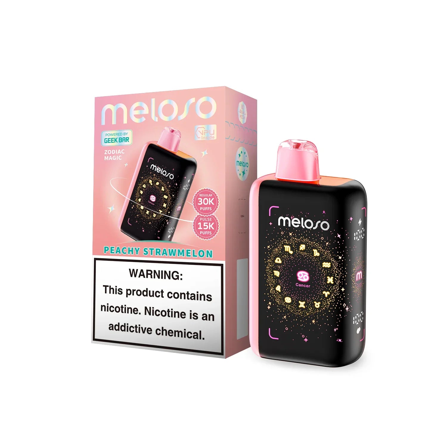 Peachy Strawmelon Meloso Bar 30000 - Vape.LLC