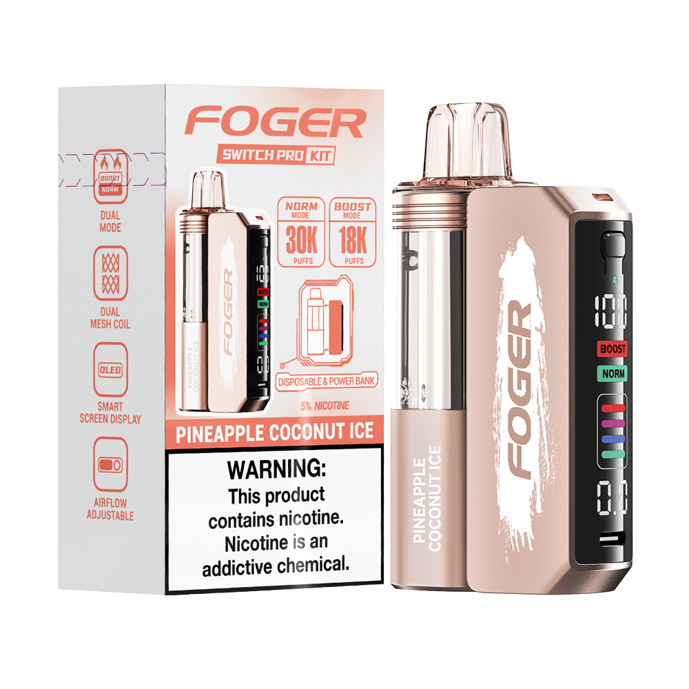 Pineapple Coconut Foger Switch Pro 30K Kit - Black Coral