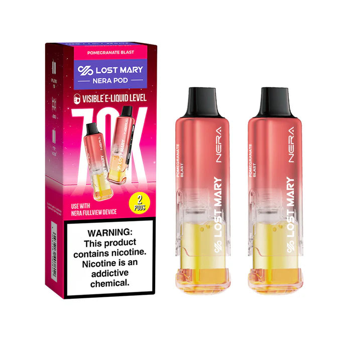 Pomegranate Blast Lost Mary Nera Fullview 70K Pod - Black Coral