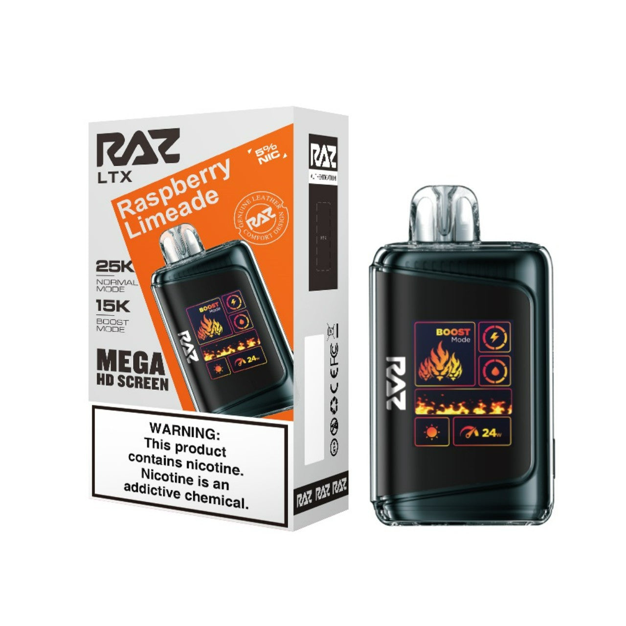 Raspberry Limeade Raz LTX 25K - Vape.LLC