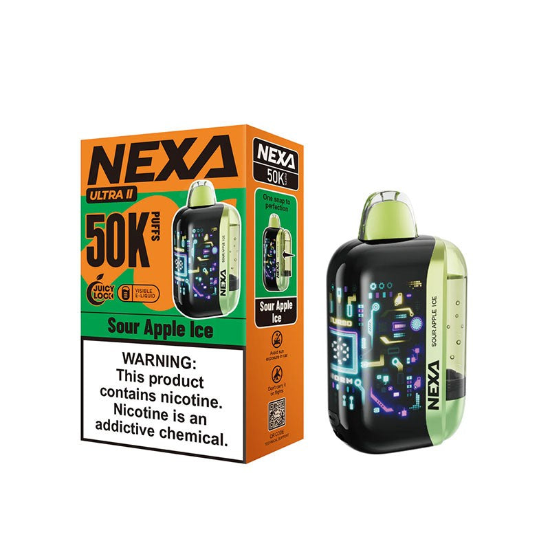 Sour Apple Ice Nexa Ultra II 50K - Vaping Shop