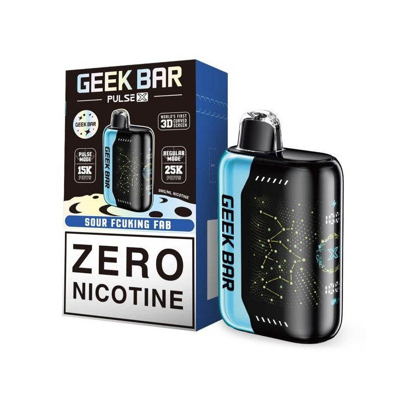 Sour Fcuking Fab (Zero Nicotine) Geek Bar Pulse X 25000 - Vape.LLC