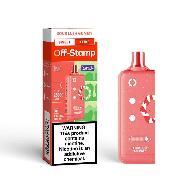 Sour Lush Gummy Off Stamp Sweet Cube Pod 25K - Vape.LLC