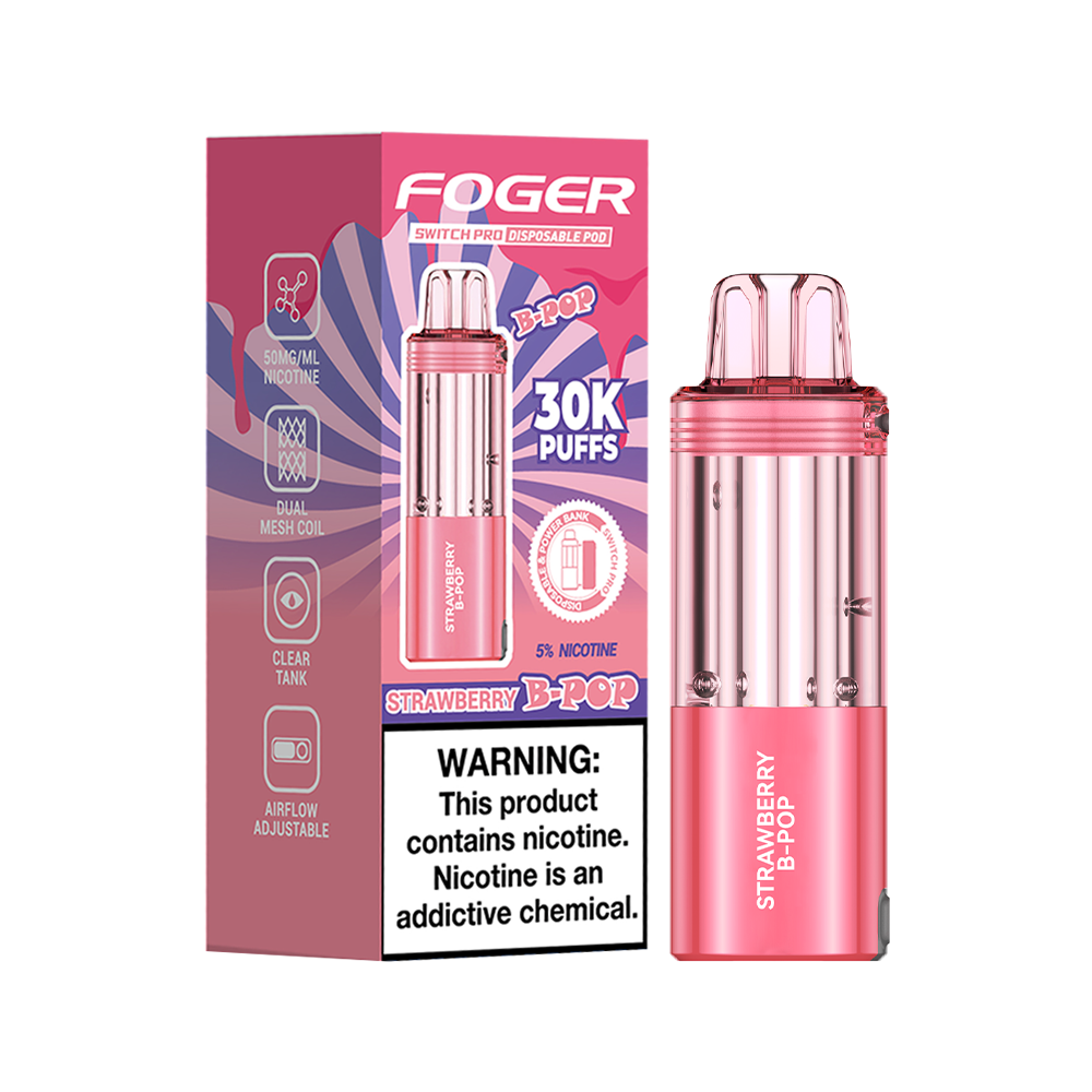 Strawberry B-pop Foger Switch Pro 30K Pod