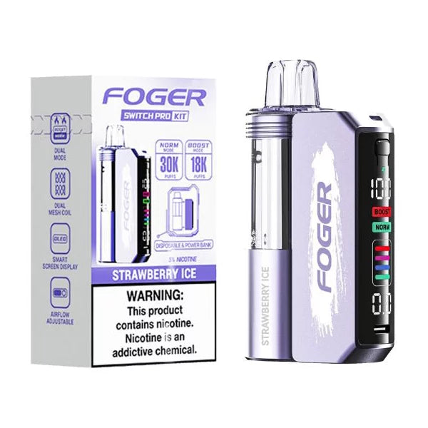 Strawberry Ice Foger Switch Pro 30K Kit - Vape.LLC