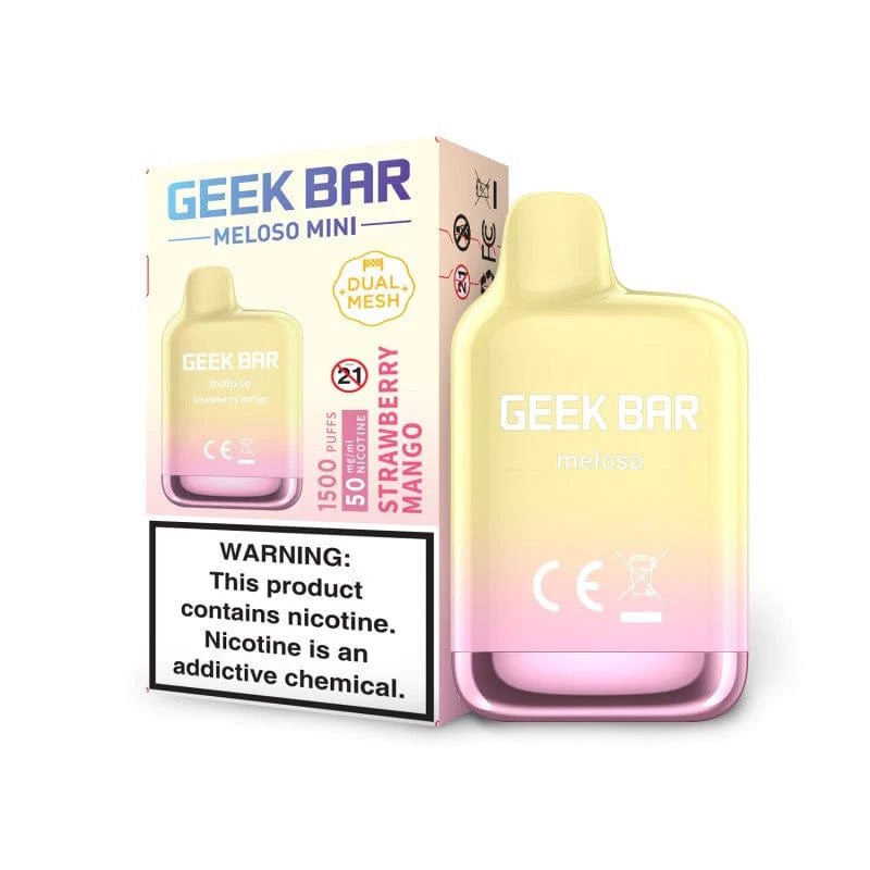 Geek Bar Meloso MIni 1500 Strawberry Mango Disposable Vape - Vaping Shop