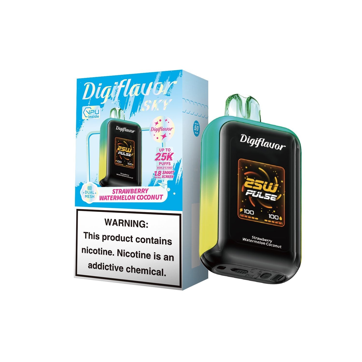 Strawberry Watermelon Coconut Digiflavor SKY 25K - Vape.LLC