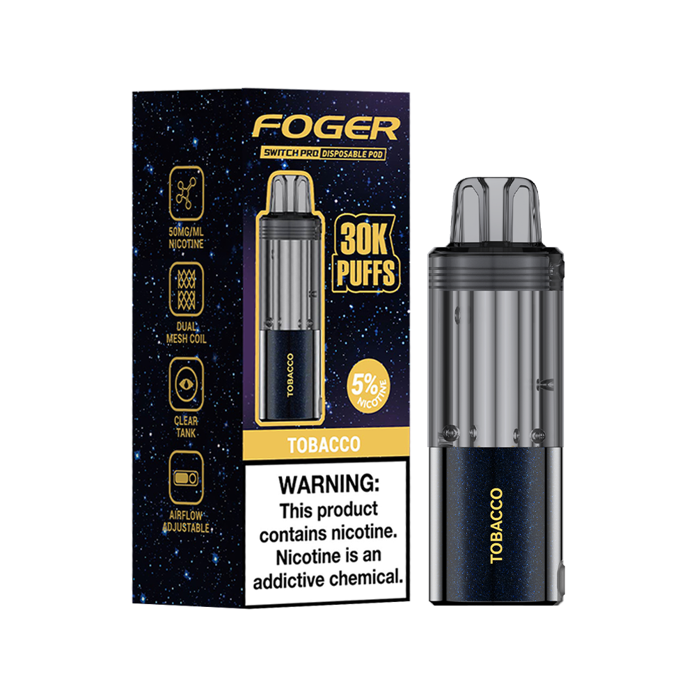 Tobacco Foger Switch Pro 30K Pod - Black Coral