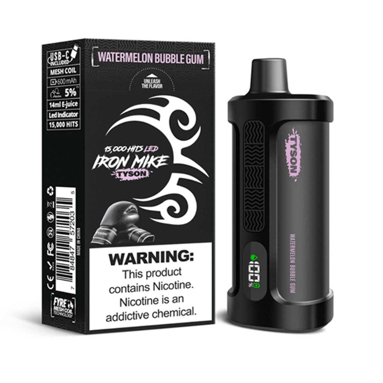 Watermelon Bubble Gum Tyson 2.0 Iron Mike - Vape.LLC