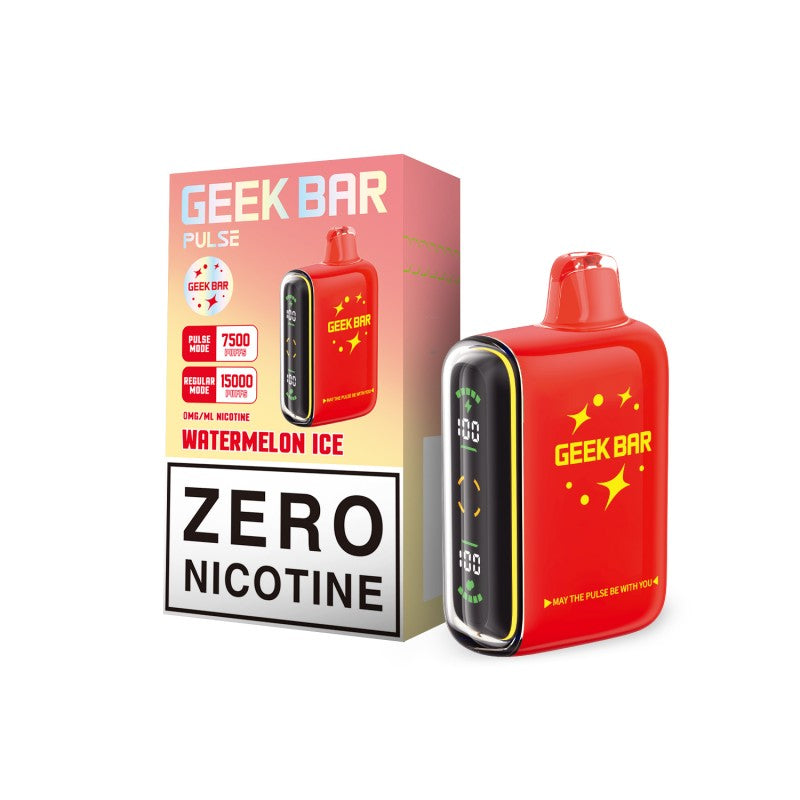 Watermelon Ice (Zero Nicotine) Geek Bar Pulse 15000 - Vape.LLC