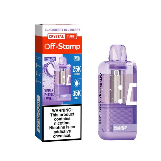Off-Stamp X-Cube Crystal 35K Pod Blackberry Blueberry Disposable Vape - Vaping Shop