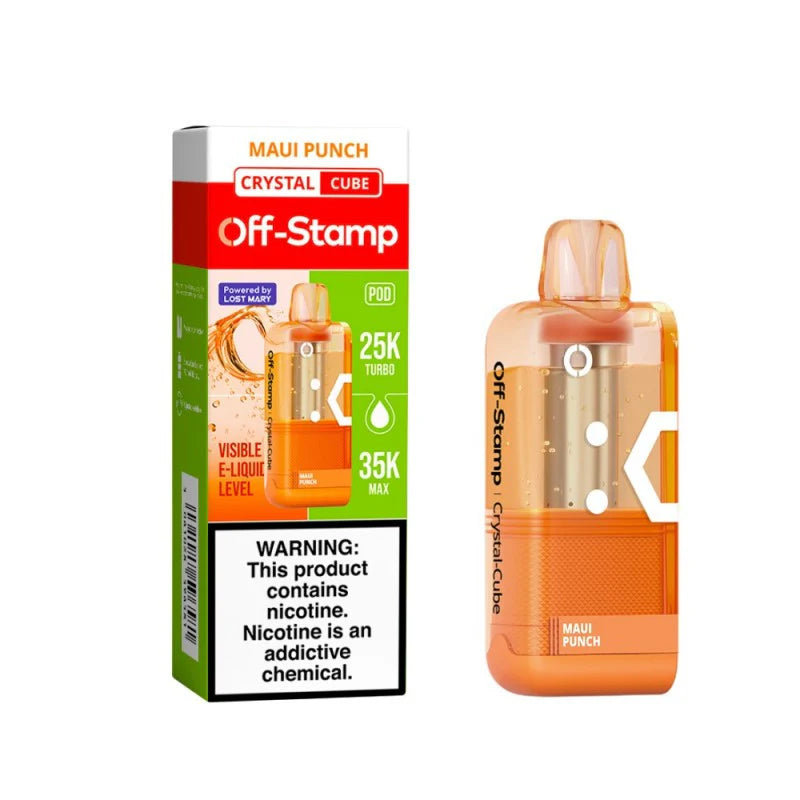 Off‑Stamp X‑Cube Crystal 35K Pod Maui Punch Disposable Vape - Vaping Shop