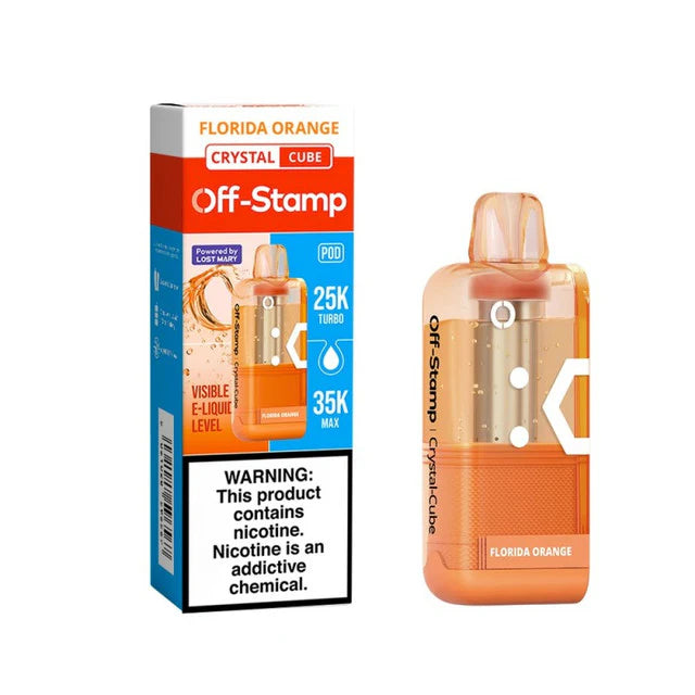 Off-Stamp X-Cube Crystal 35K Pod Florida Orange Disposable Vape - Vaping Shop