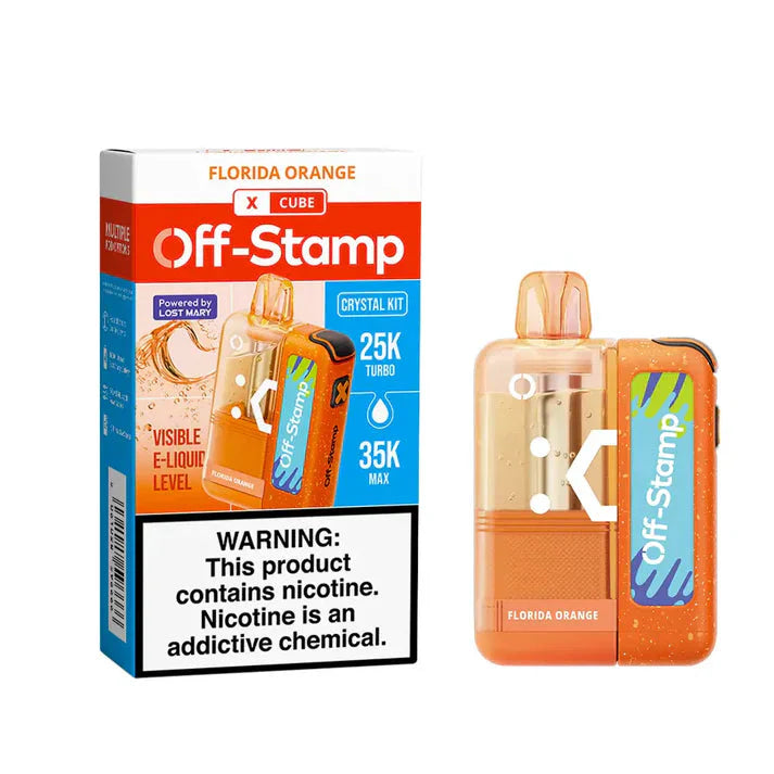 Off-Stamp X-Cube Crystal 35k Kit Florida Orange Disposable Vape - Vpaing Shop