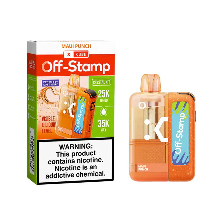 Off‑Stamp X‑Cube Crystal 35K Kit Maui Punch Disposable Vape - Vaping Shop