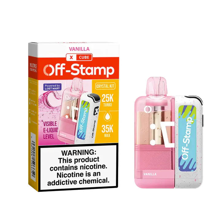 Off-Stamp X-Cube Crystal 35k Kit Vanilla Disposable Vape - Vaping Shop